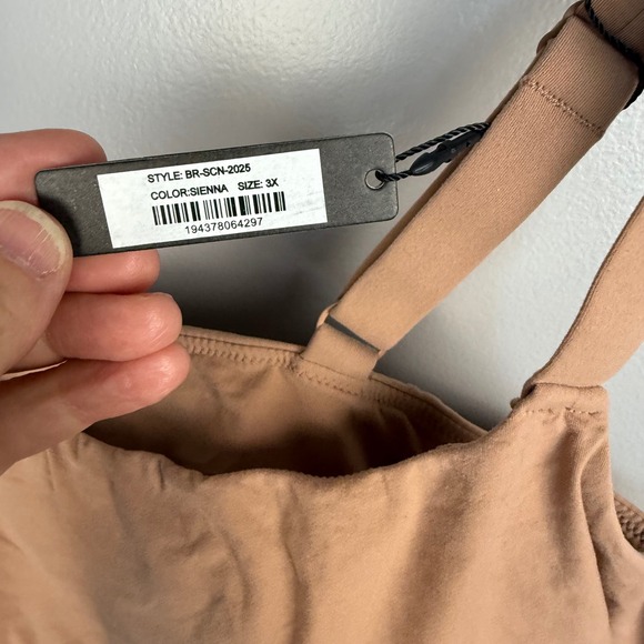 SKIMS Sienna Bra Top 3X Square‎ Neck Wireless Comfortable Everyday Lounge Sports - Picture 6 of 6